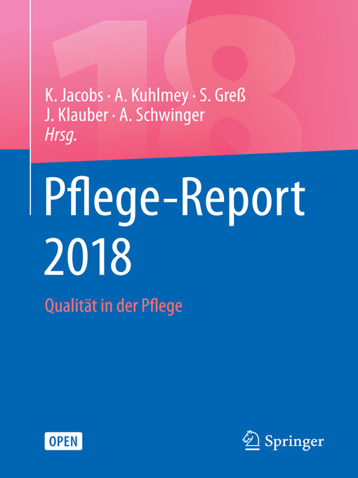 Title details for Pflege-Report 2018 by Klaus Jacobs - Available